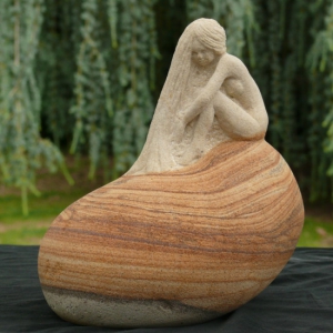 Loreley -  Bentheimer Sandstein - ca. 18 cm - 2010