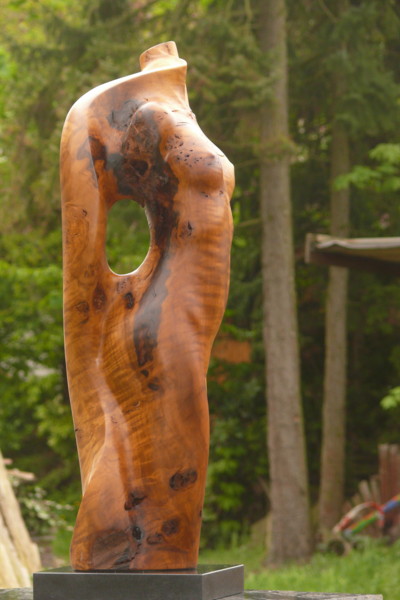 Chilenischer Lorbeer Maserholz Laurel akt torso skulptur
