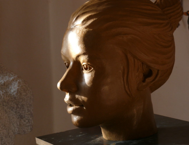 Portrait eines jungen Mädchens  Tonmodell clay portrait